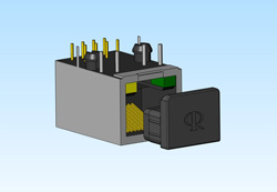 Produktbillede fra virksomheden Components Scandinavia AB - Skyddsplugg för RJ45/RJ11